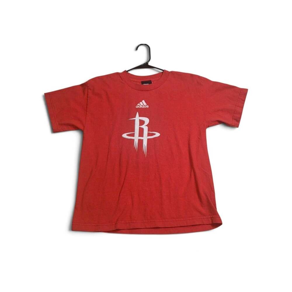 Adidas Houston Rockets T-Shirt Size Youth L Red NBA Basketball